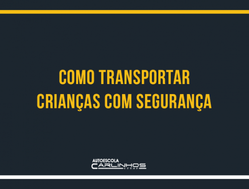 Capa da matéria sobre como transportar crianças com segurança