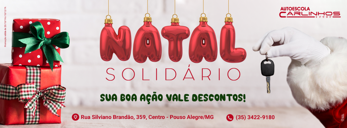 Capa da matéria sobre a campanha natal solidário 2019